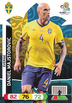 Daniel Majstorovic Sweden Panini UEFA EURO 2012 #203